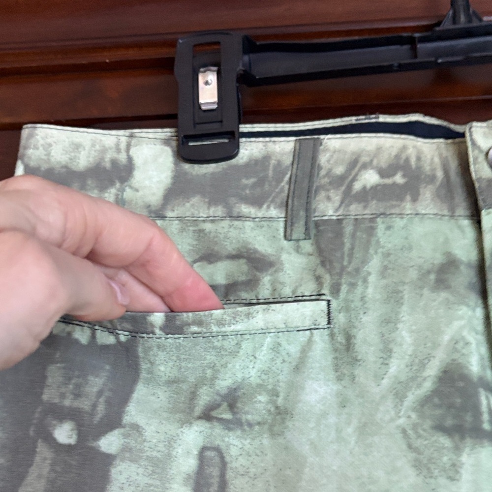 Green Patterned Pants - image 4